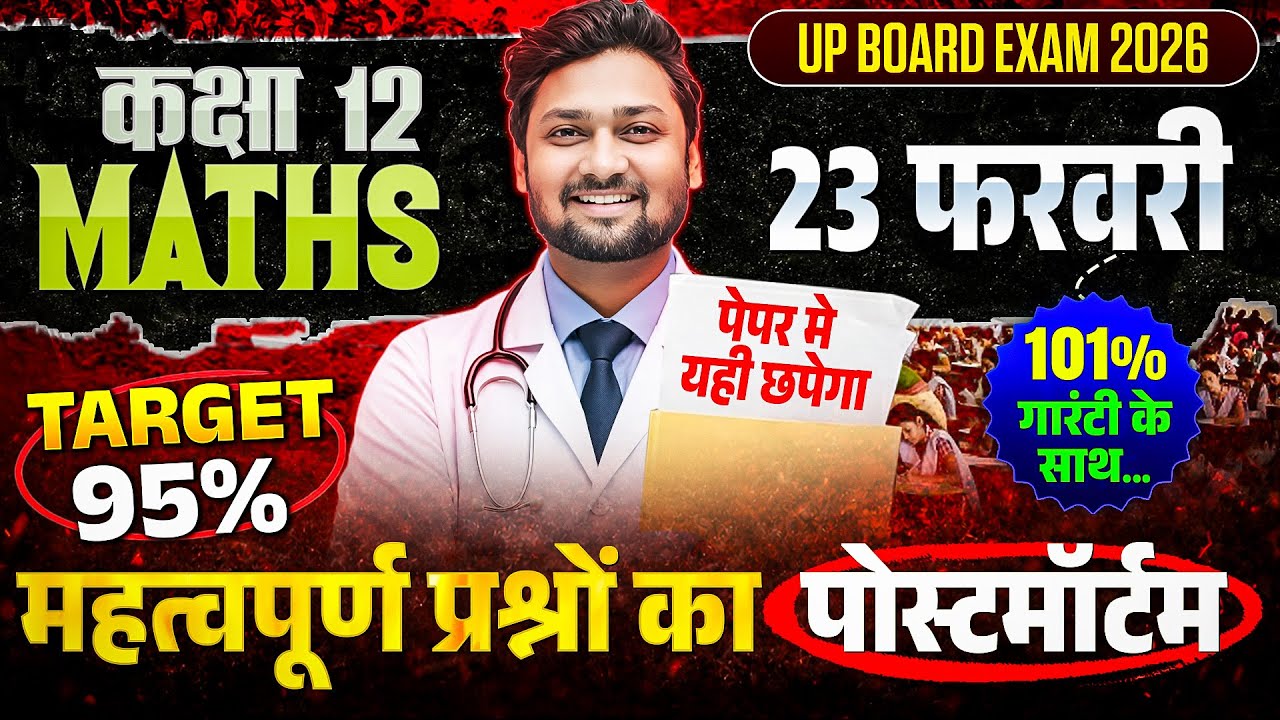 Class 12th Maths 23 Feb Paper OUT | 95% Target वाला Most Important Questions Postmortem