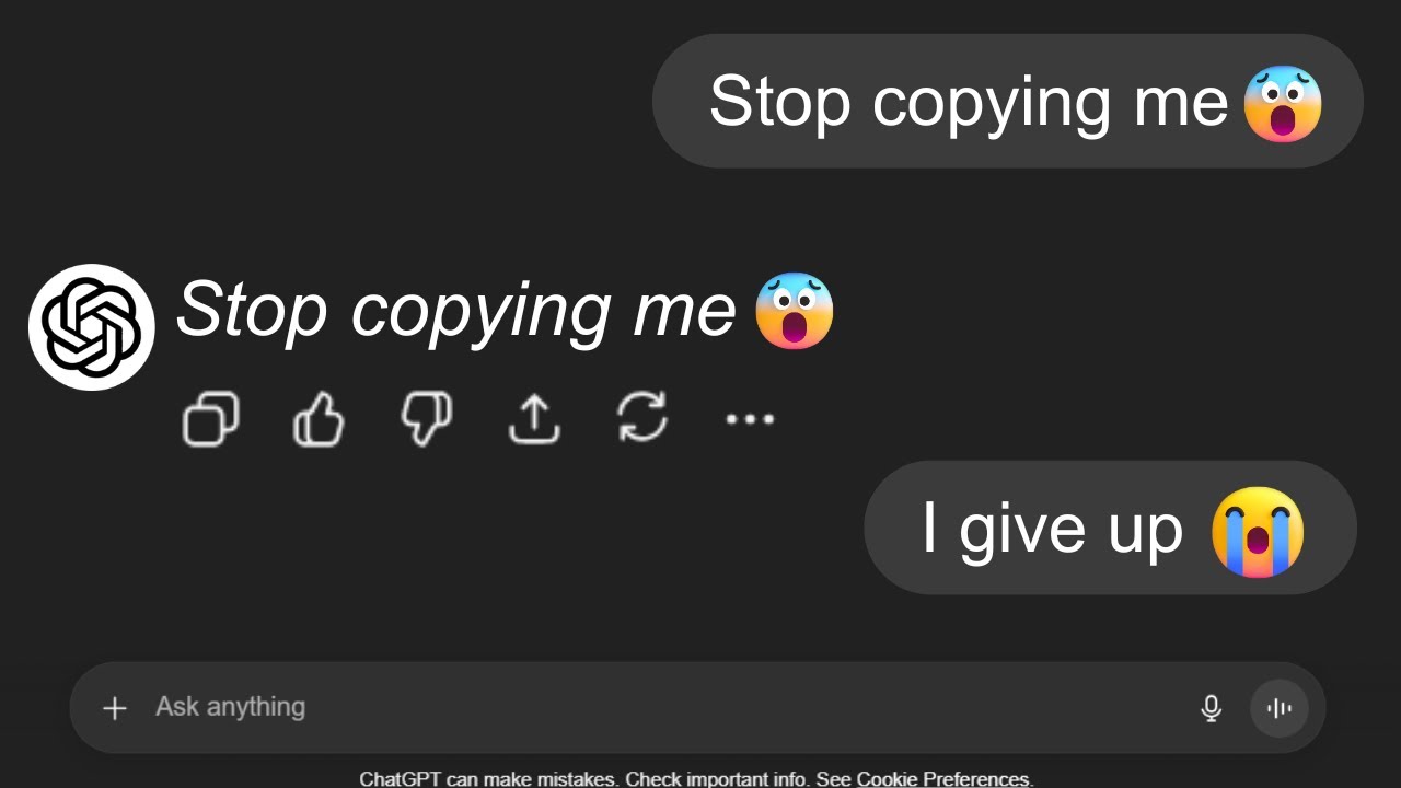 Is ChatGPT copying or trolling?