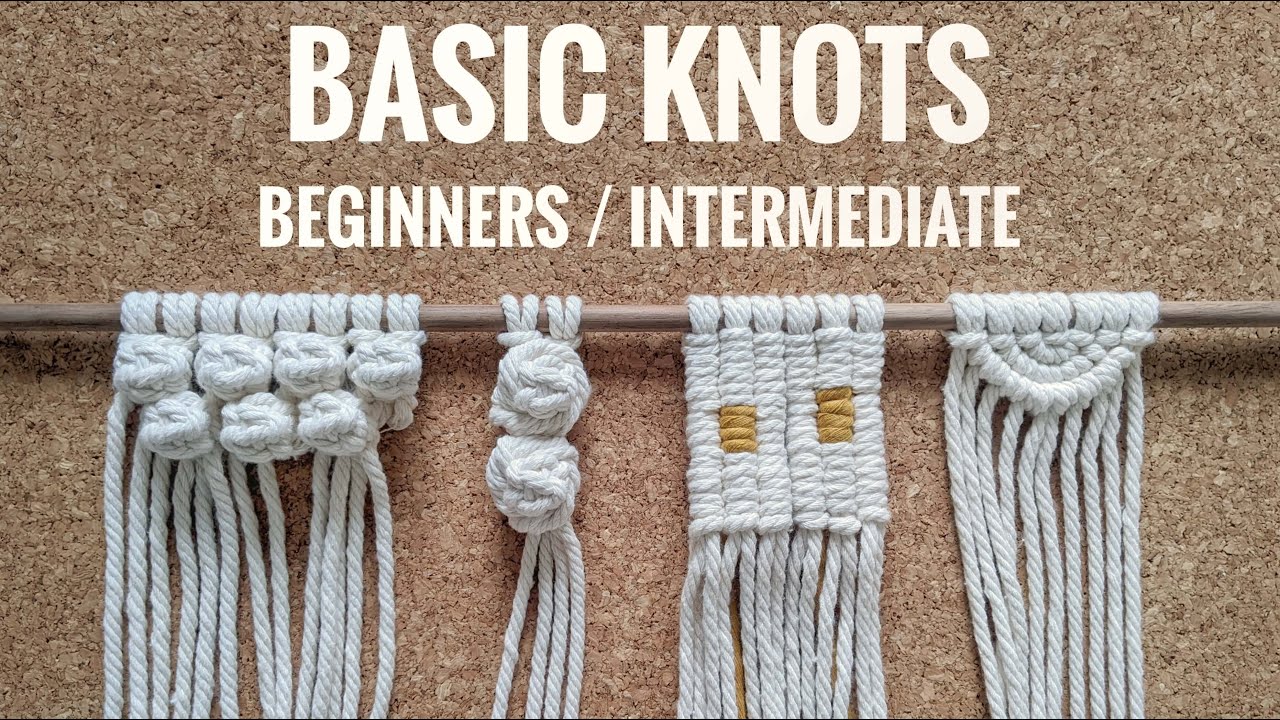 MACRAME KNOTS TUTORIAL | BEGINNERS / INTERMEDIATE | BERRY KNOT | SEMI CIRCLE WALL HANGING