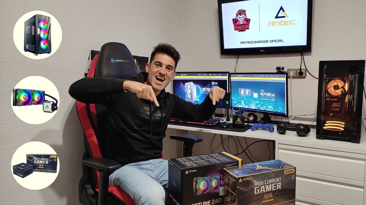 UNBOXING ANTEC - Caja DF700 Flux, Fuente de alimentación (650 W) y Refrigeración Líquida Neptune 240