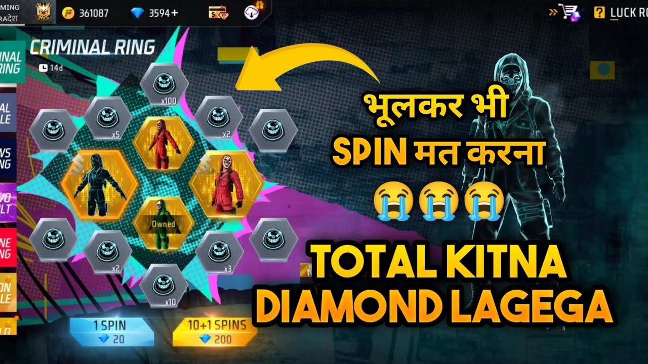 Criminal Ring Event Free Fire | Free Fire New Event | Garena Free Fire