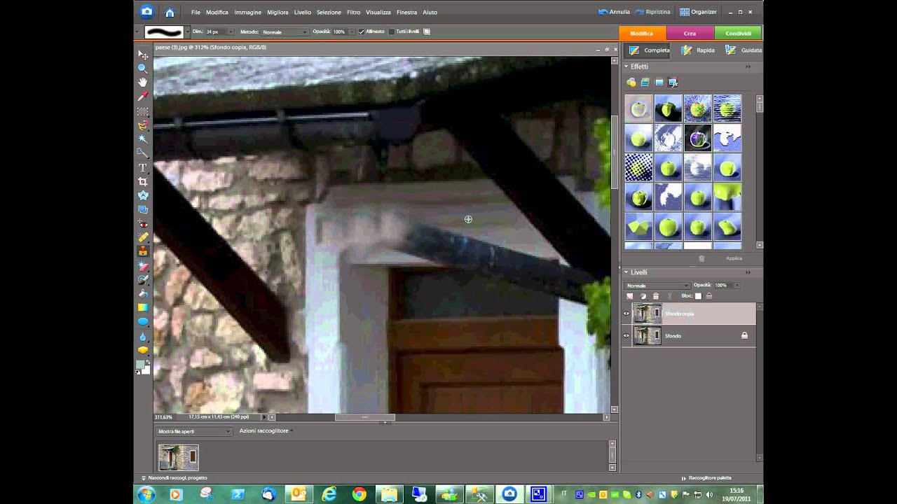 Photoshop Elements - Timbro Clone