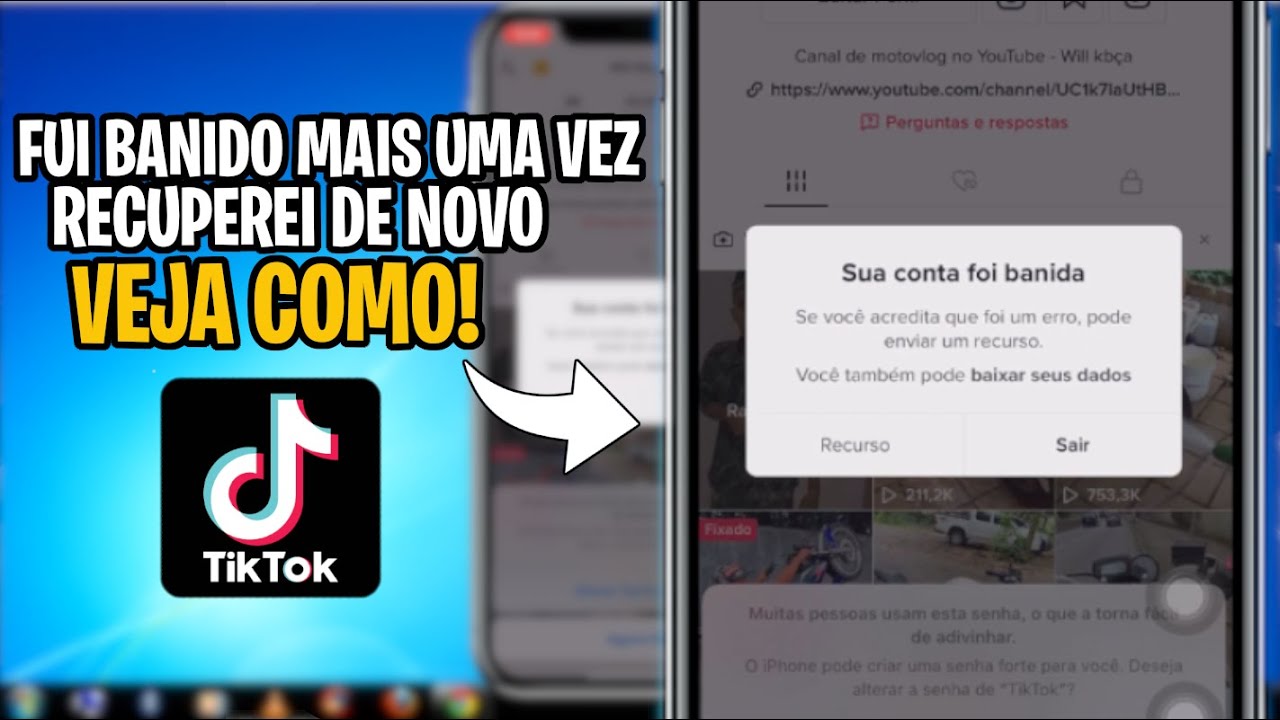 COMO RECUPERAR CONTA DO TIKTOK DEPOIS DE SER BANIDA