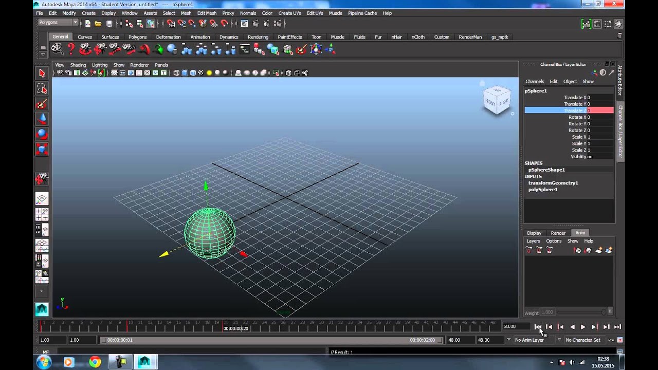 Autodesk Maya - Animasyon Pencerelerine Genel Bakış