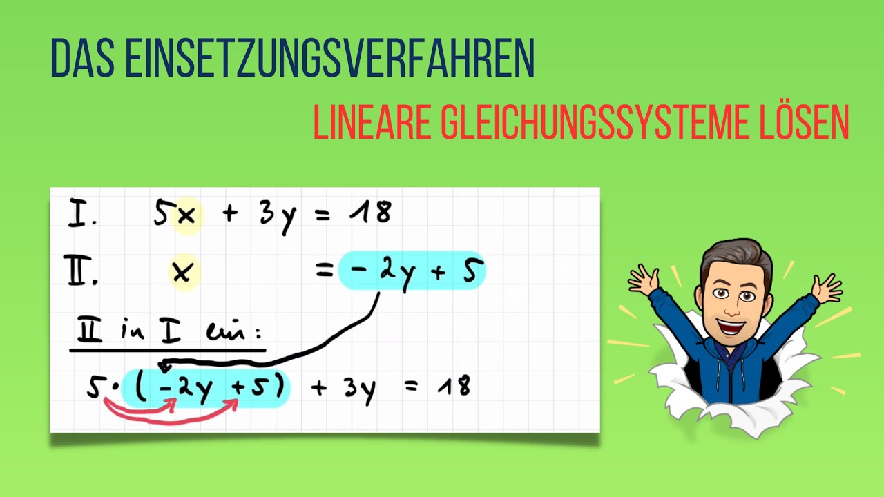 Das Einsetzungsverfahren - Lineare Gleichungssysteme lösen