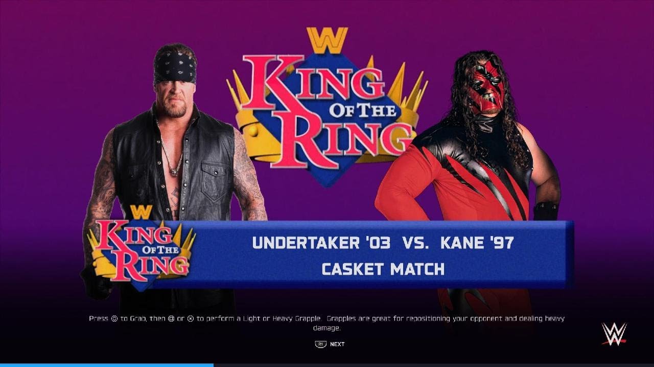 WWE 2K25 Undertaker vs Kane Casket match