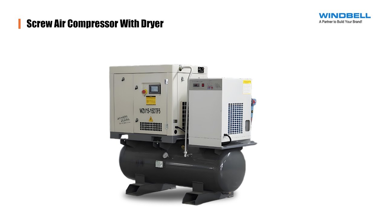 Windbell Screw Air Compressor With Dryer For Sale