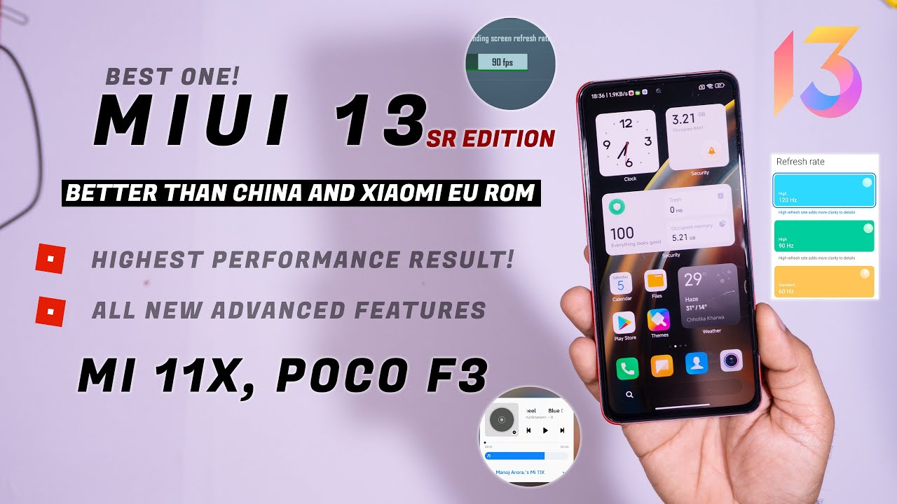 Best ROM : MIUI 13 Special Edition for Mi 11x, Poco F3, Best Performance, 90Fps Gaming, All Fixed