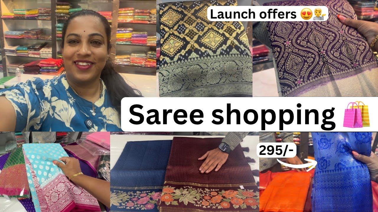 ಎಷ್ಟು Sarees ತಗೊಂಡೆ💁//Super exclusive offers😍@SanjarWeaves Bangalore //kannada vlogs ❤️