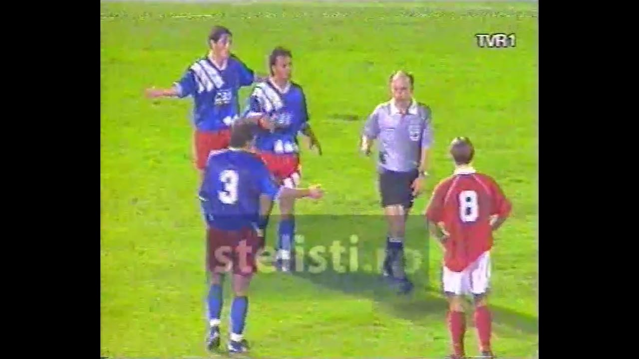 MECI INTEGRAL Benfica Lisabona-Steaua 1994. Arbitru David Elleray, gol Militaru (Emil Gradinescu)