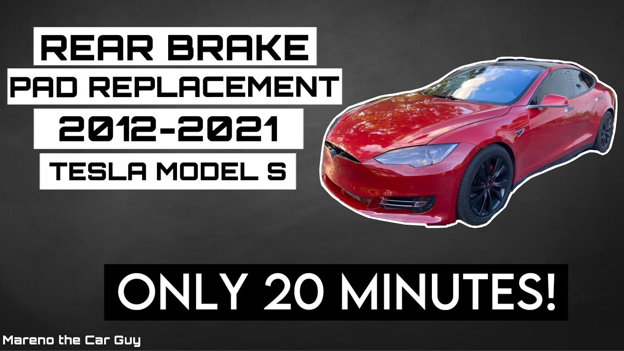 20 minute rear brake pad replacement 2012-2021 Tesla Model S