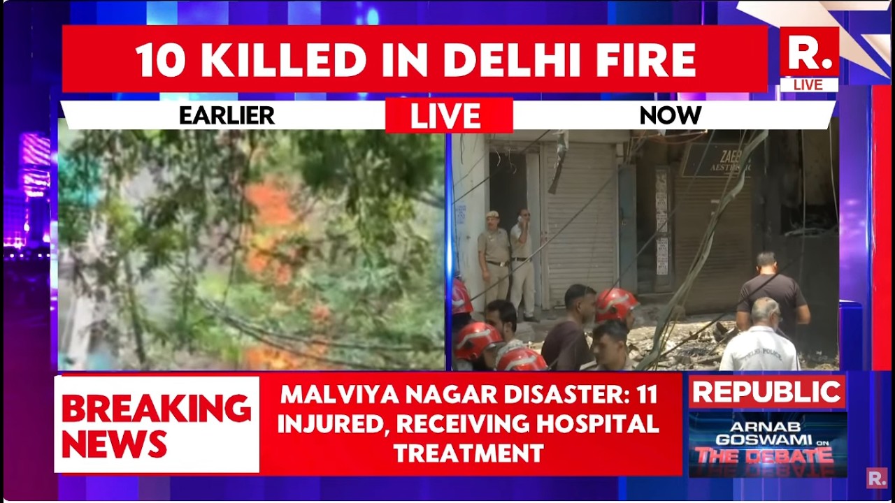 Delhi Fire LIVE: 21 Killed, At Least 37 Injured As Fire Breaks Out at Restaurant In Malviya Nagar