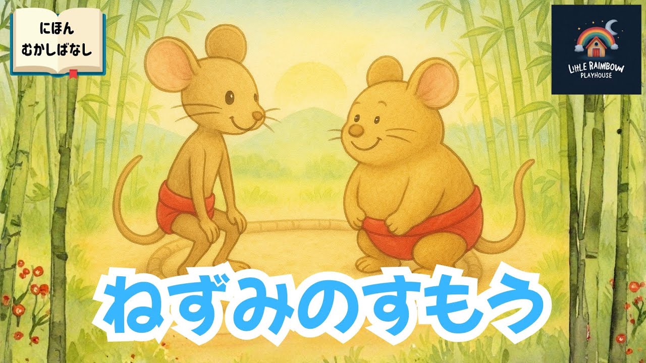 『ねずみのすもう』｜やさしさが強さに変わるお話｜日本昔話 絵本読み聞かせ