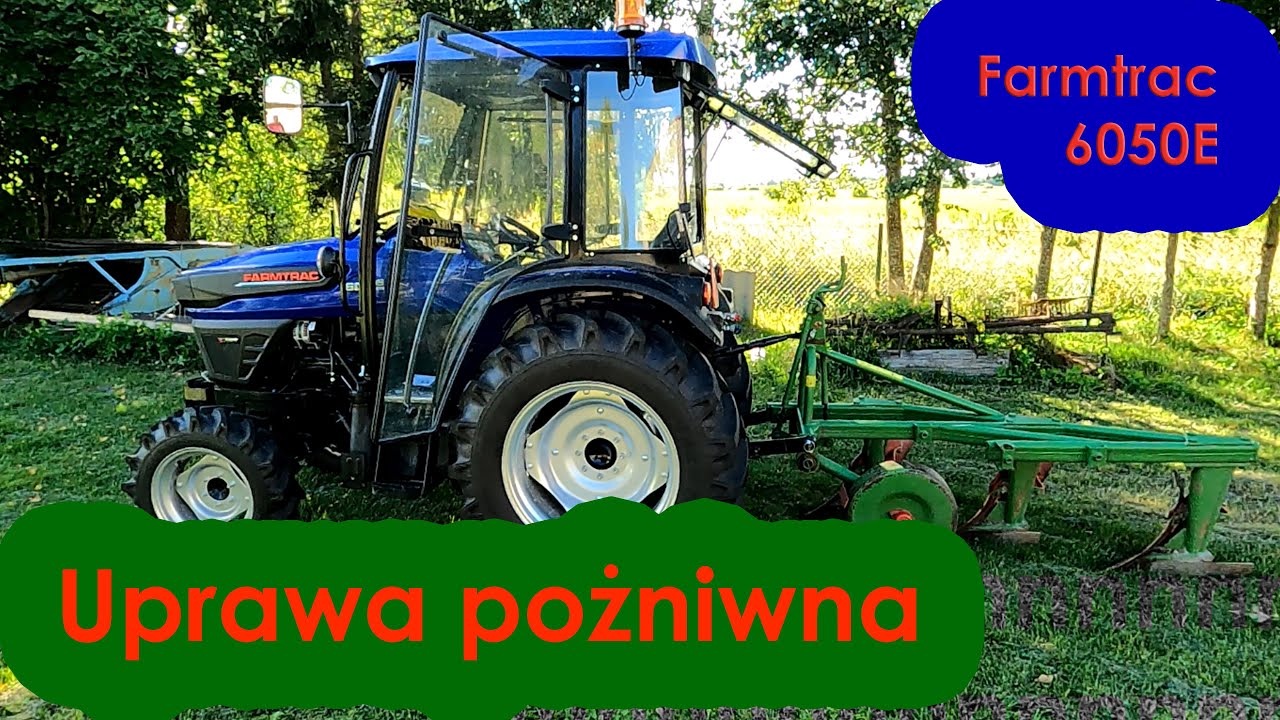 Nowy nabytek 2022 Farmtrac 6050E akcja podorywka/orka 2022 pługiem Unia Grudziądz 3skibowym