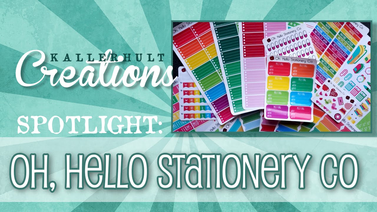 Spotlight: OH, HELLO STATIONERY CO | Kallerhult Creations