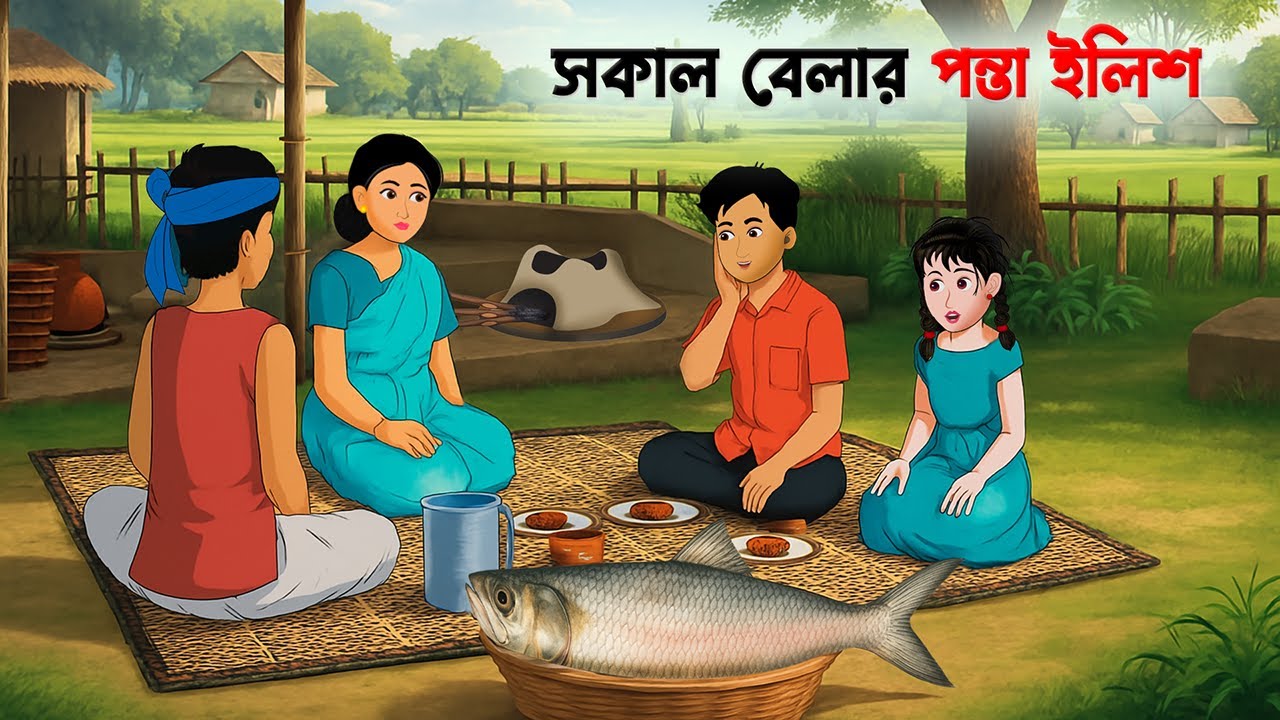 সকাল বেলার পান্তা ইলিশ | Shokal Belar Panta Ilish | Bengali Cartoon | Wahid Creation Golpo