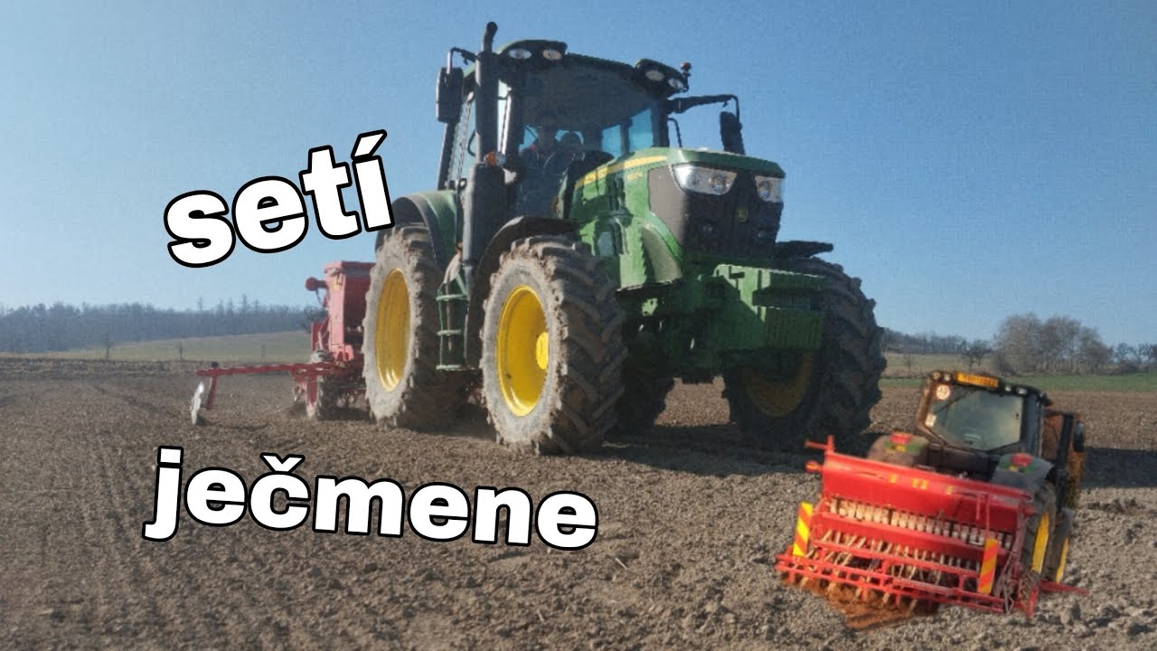 Setí ječmene 2025 [ John Deere 6130M & Özduman 2,5m ] #farm #tractor #johndeere