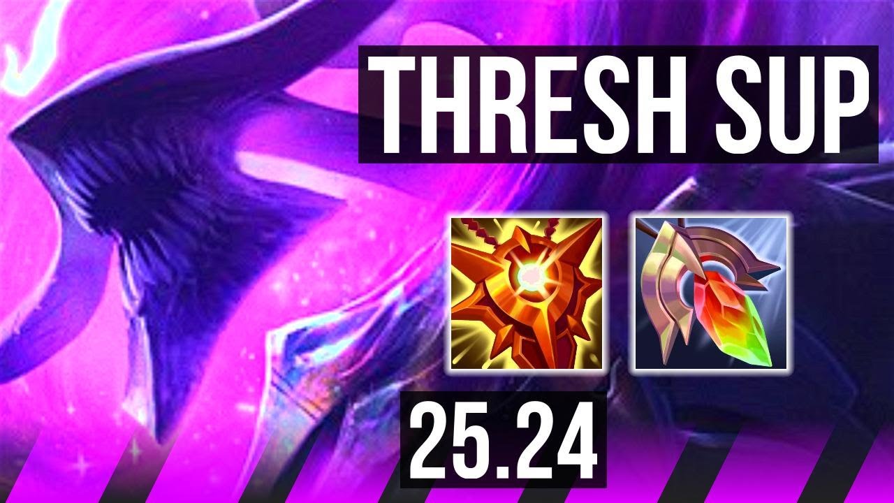 THRESH & Yunara vs PYKE & Samira (SUP) | Perfect KDA: 5/0/13 | EUW Master | 25.24