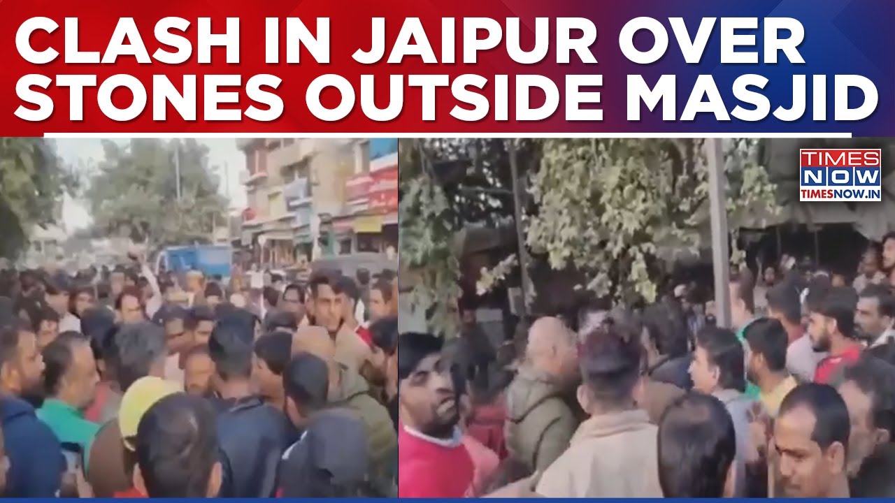 Rajasthan: Clash In Jaipur Over Stones Outside Masjid , Police Resort To Tear Gas, Lathi Charge