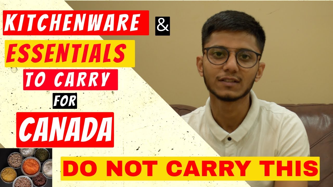 Top kitchen items and essential to bring for canada 2022 | International Students | Canadian Wings