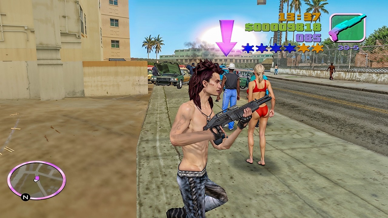 🎮 GTA Vice City Vice Cry Remaster with YY Car Pack 🌴🚘 + GTA LS STORIES