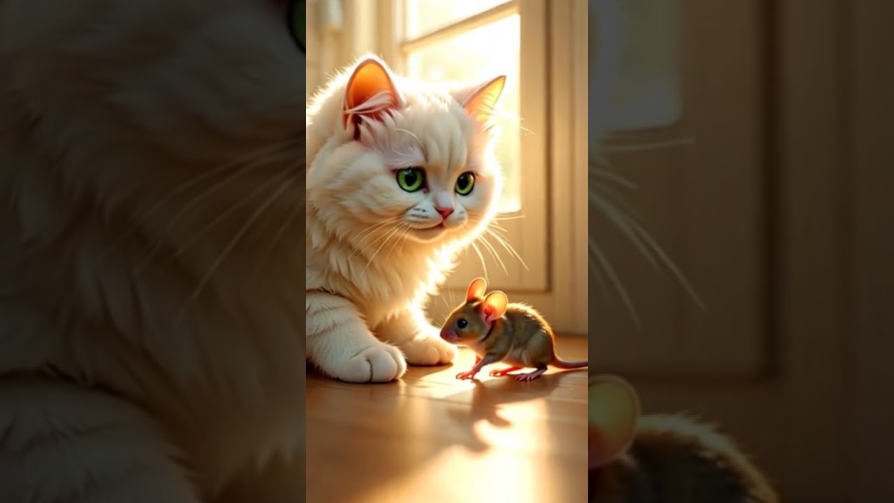 Cat & Mouse  - Heartwarming 8K Animated Friendship Story
