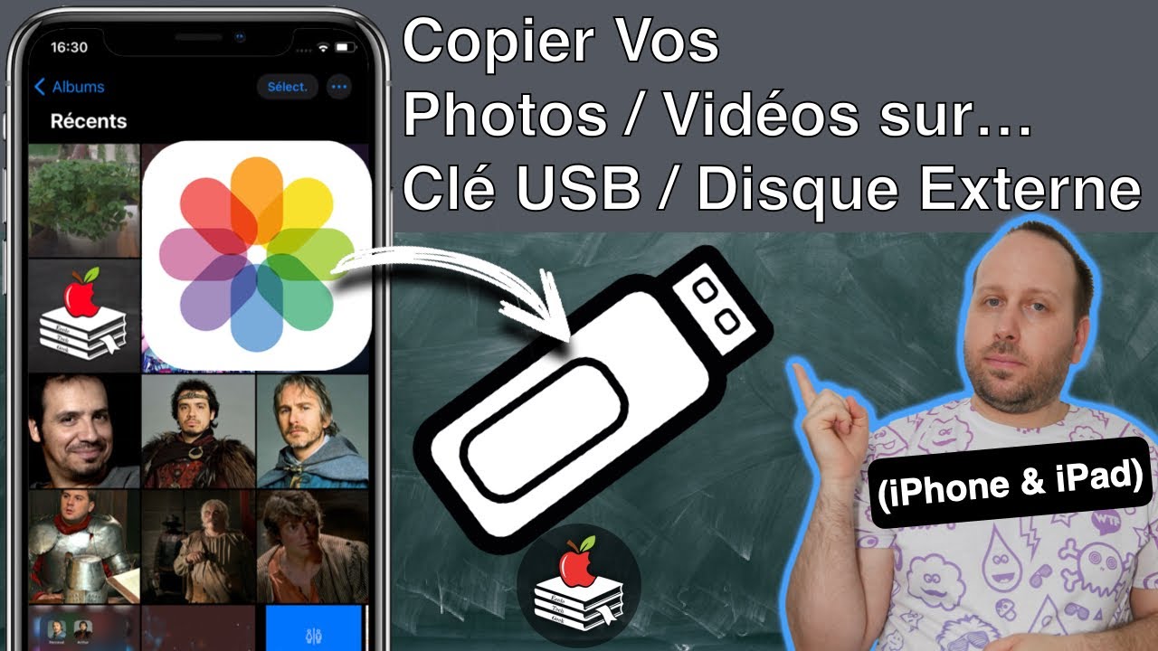 Copier Vos Photos et Vidéos sur une Clé USB / Disque Externe (iPhone/iPad)