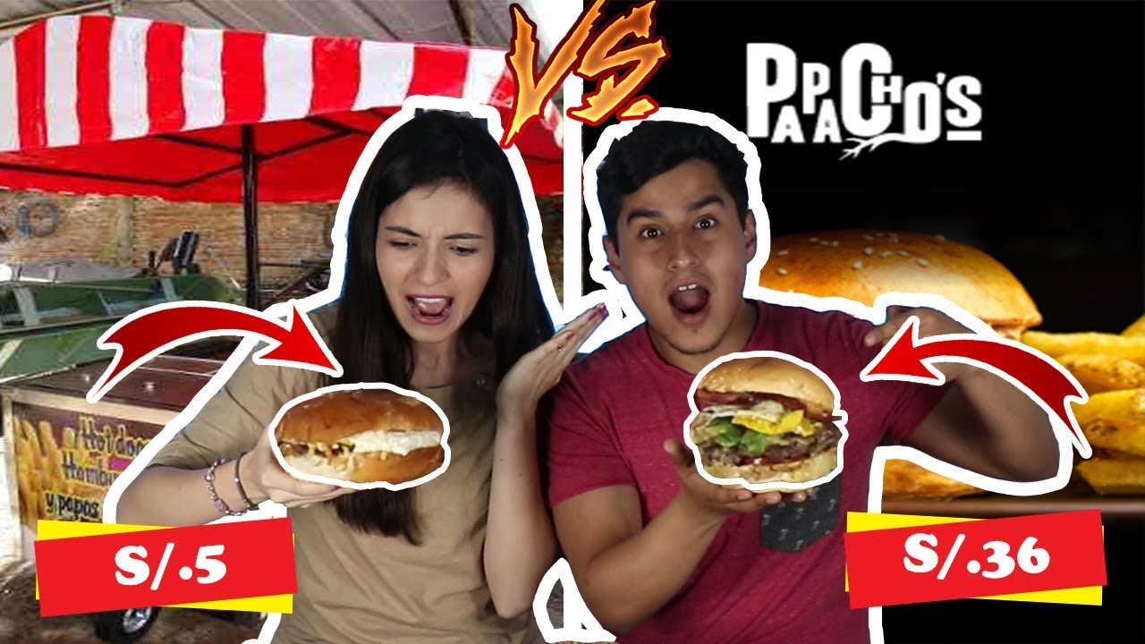 S/.5 HAMBURGUESA Vs S/.36 HAMBURGUESA (¿QUIÉN GANA?)!!!