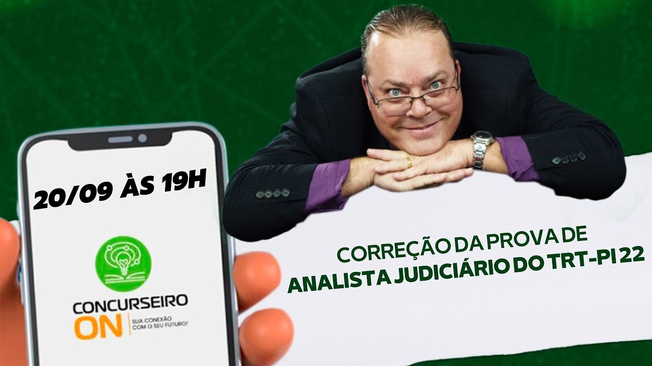 TRT-22 PIAUÍ - CORREÇÃO DA PROVA DE ANALISTA JUD RESOLUÇÃO DE QUESTÕES DA FCC FUNDAÇÃO CARLOS CHAGAS