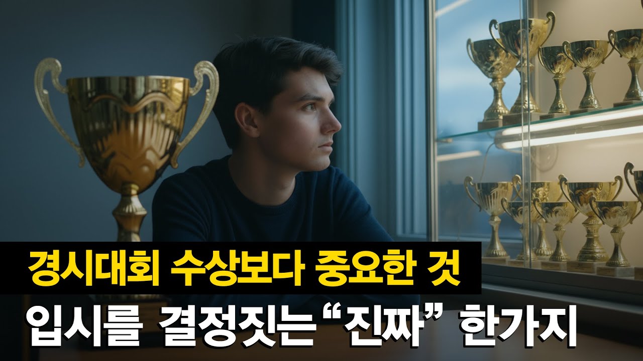 경시대회 수상보다 중요한 것 | 입시에서 진짜 결정짓는 한 가지