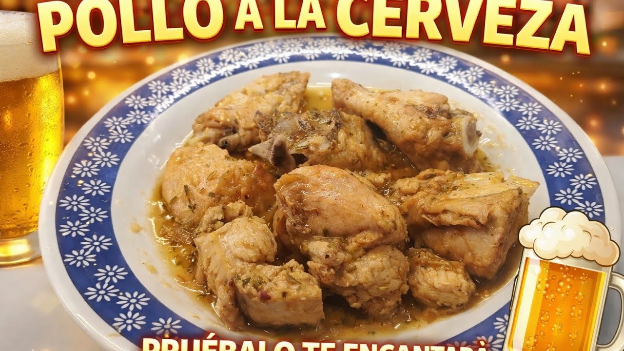 Pollo a la cerveza buenísimo 😋😋