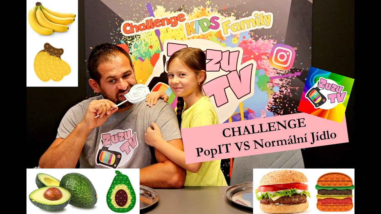 ZuzuTV Challenge - PopIT VS Normální jídlo