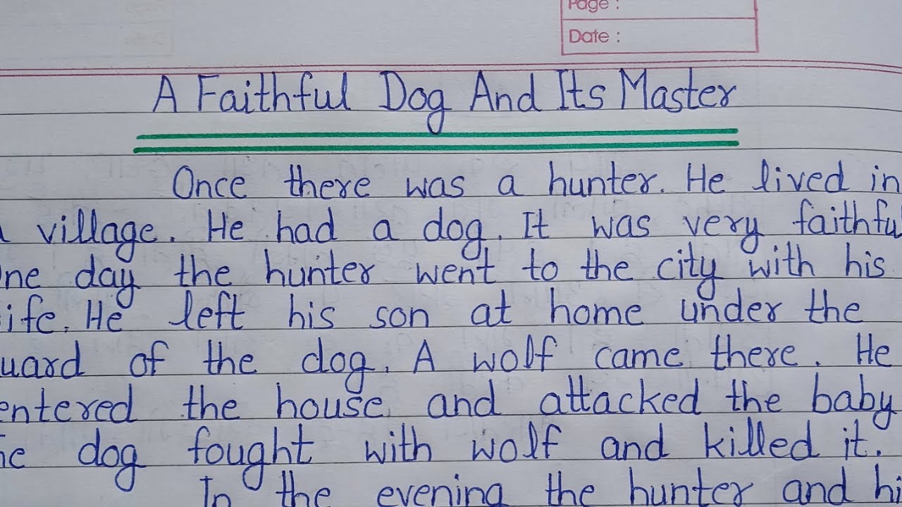 A Faithful Dog And It's Master Story in English || The Faithful Dog Story in English ||extension.com