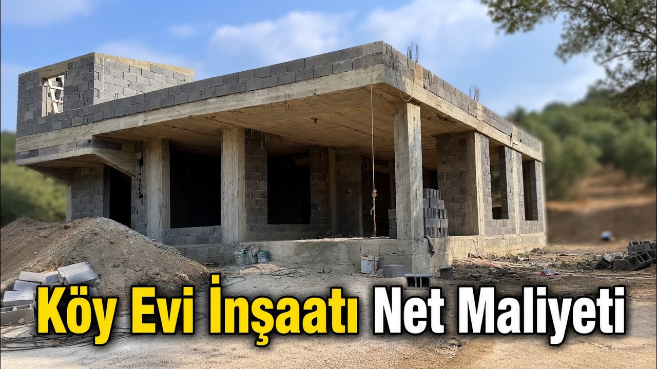Köy Evi Net Kaba İnşaat Maliyeti - Ne Kadar Tuttu ?