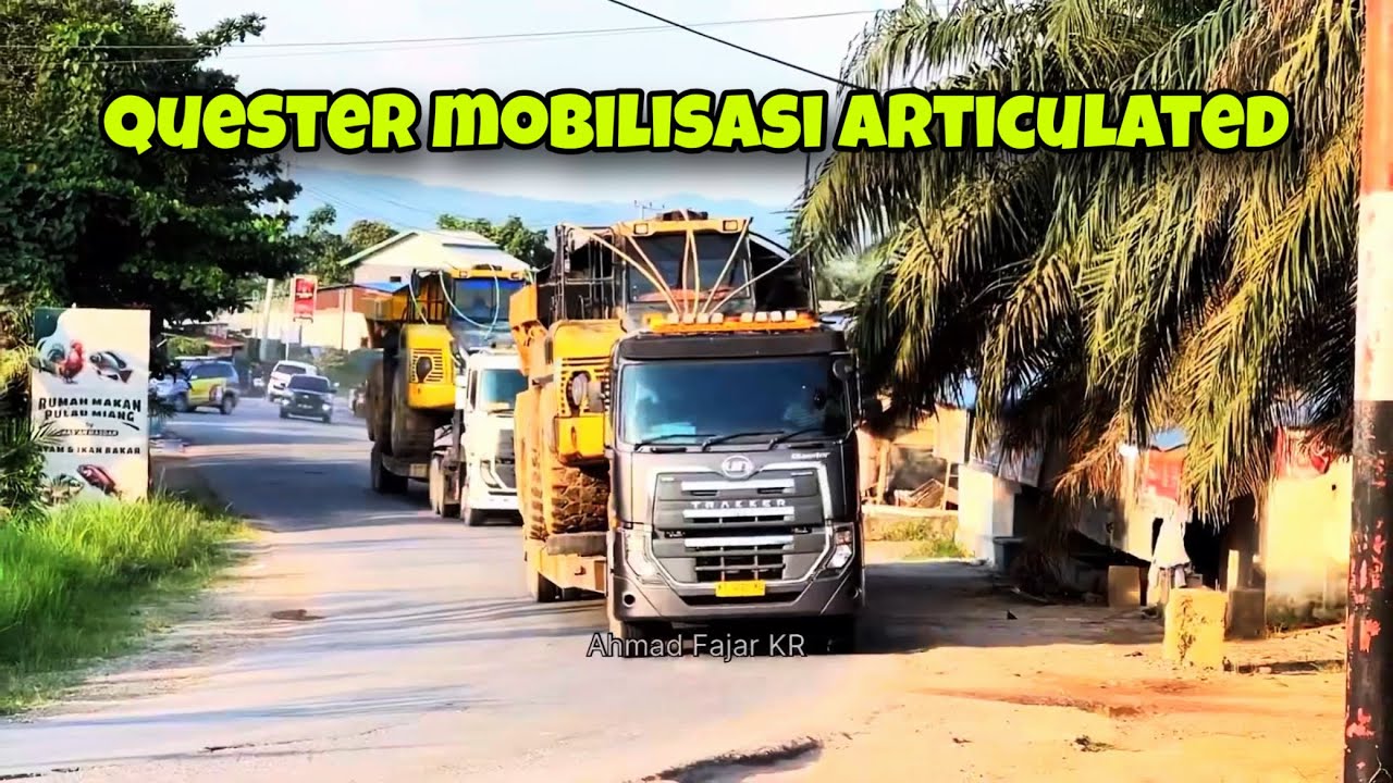 BIKIN HEBOH JALANAN !!! Duet Truck UD QUESTER Mobilisasi Articulated, Muatan Overload 