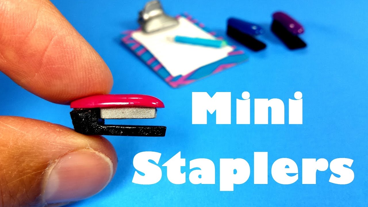 DIY Miniature Doll Staplers - Dollhouse DIY