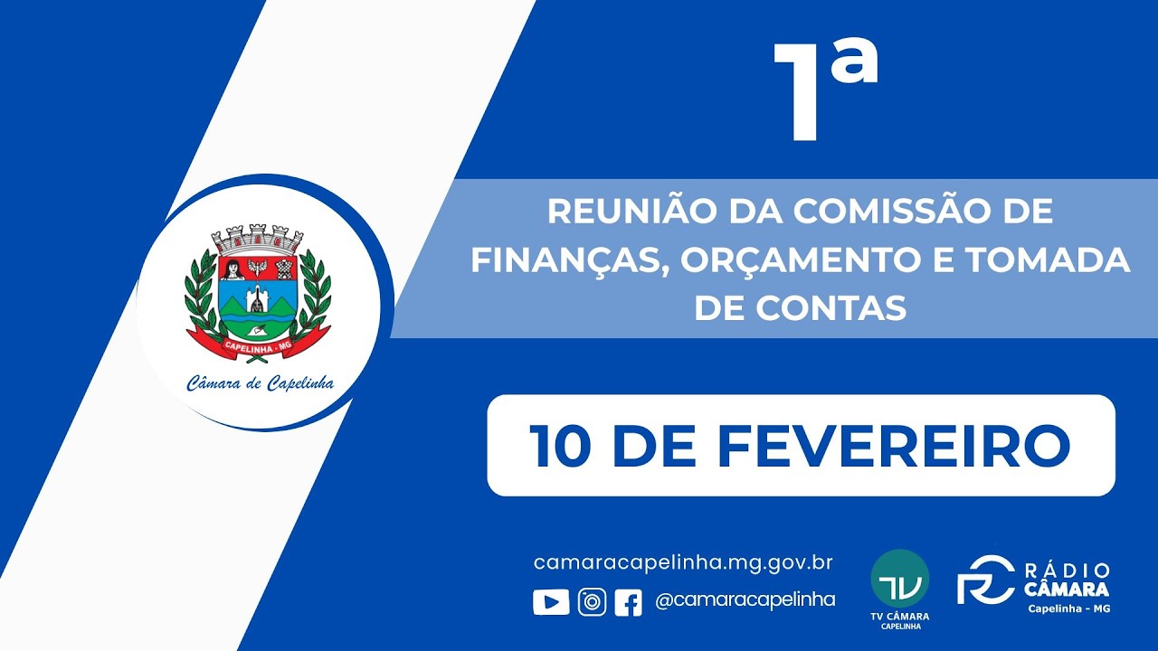 1ª REUNIÃO DE COMISSÃO DEFINANÇAS, ORÇAMENTO E TOMADA DE CONTAS DE 10 DE FEVEREIRO DE 2026