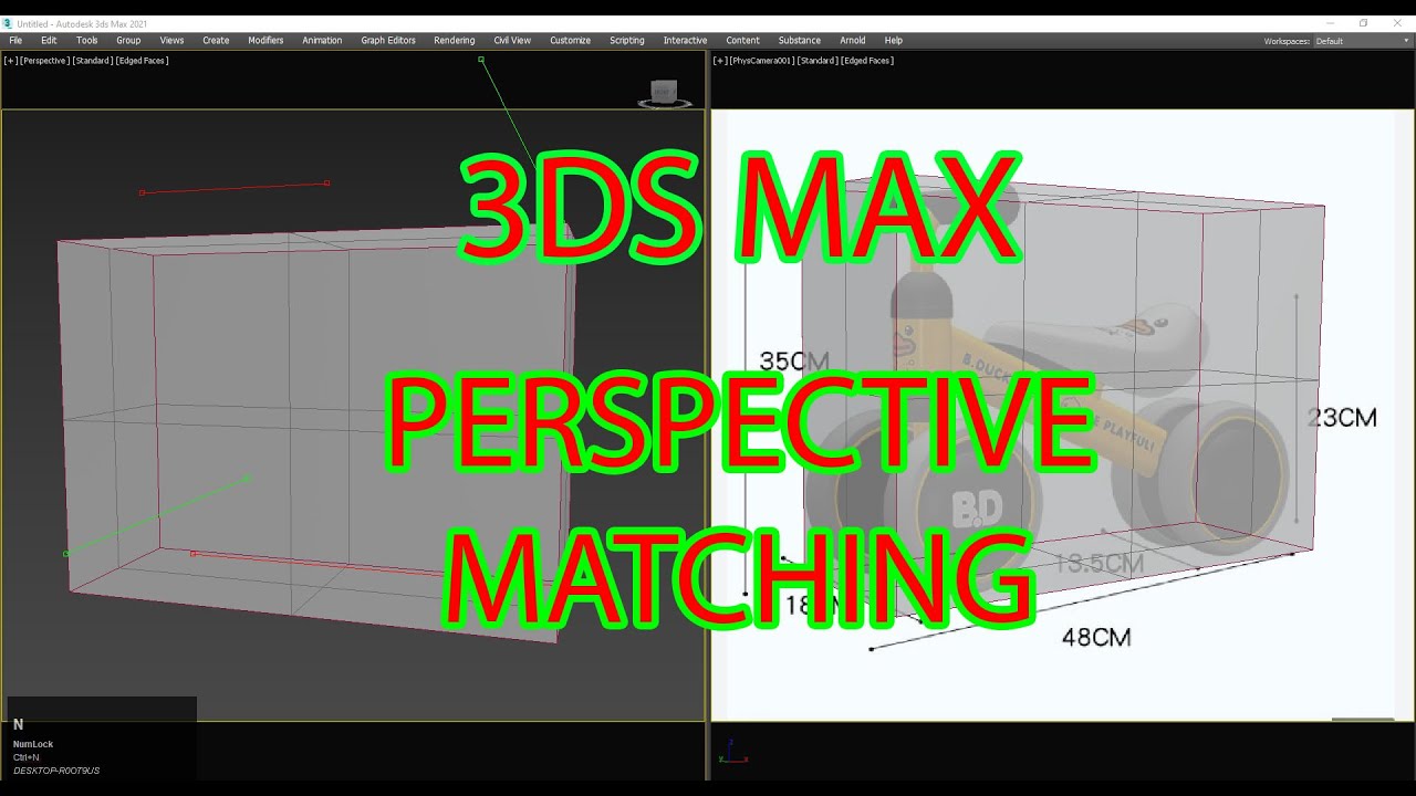 3ds Max Advance Tuttorial | Perspective match 3dsmax detail tutorial