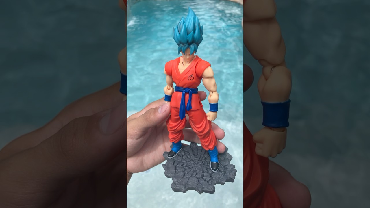 Posing s.h.figuarts super saiyan blue son goku!!! #dragoball #animecharacter #figure #vegito #goku