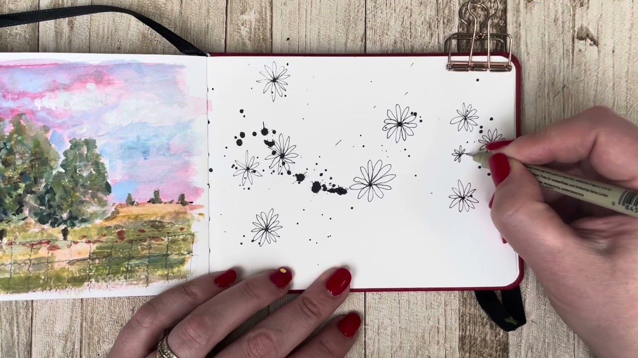 Mindful Splatter Flowers