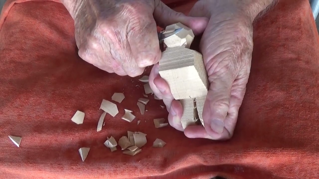 Whittling A Abstract Flat Plane Figure Part 1