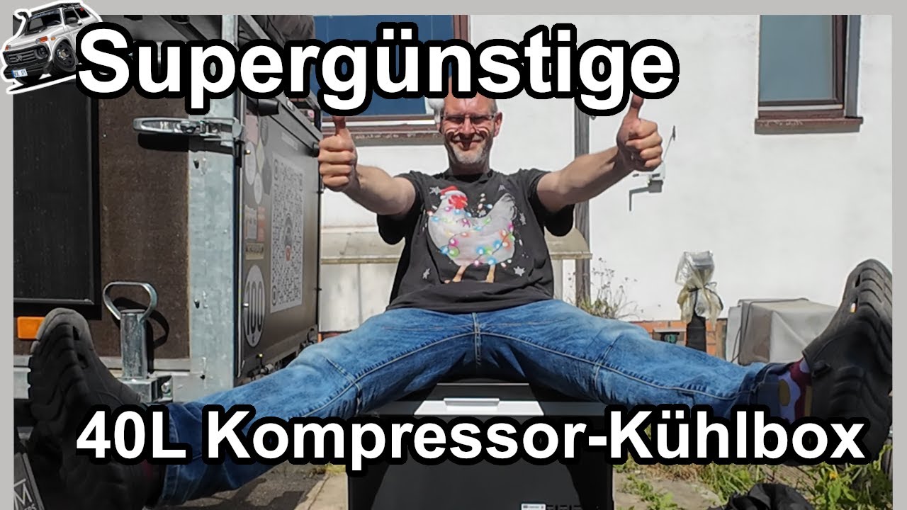 Supergünstige Camping Kompressor Kühlbox mit 40L - Jensman and the Niva