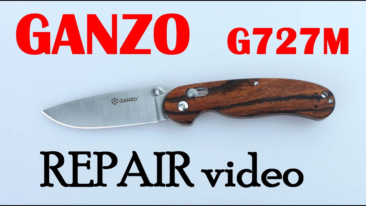 Ganzo G727M Repair slight defect in wooden scales