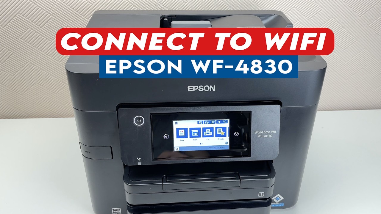 Как подключить принтер Epson WF-4830 к сети Wi-Fi