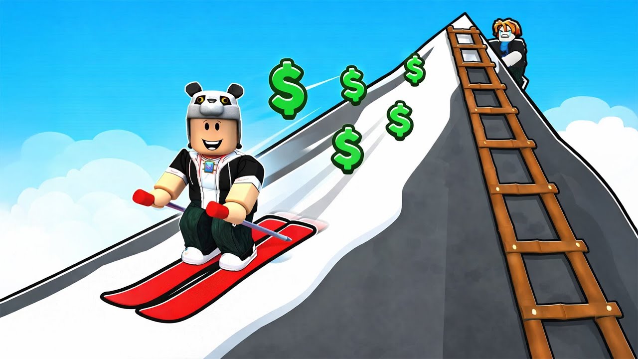 Roblox'ta Kayak Yapabilmek İçin Yüksek Bir Dağ İnşa Ettim!