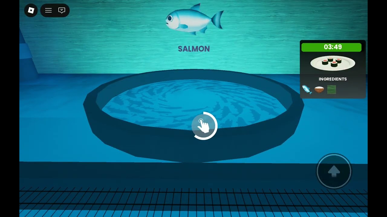 Playing scary sushi alone! (First vid) #roblox #gaming #scarysushi 