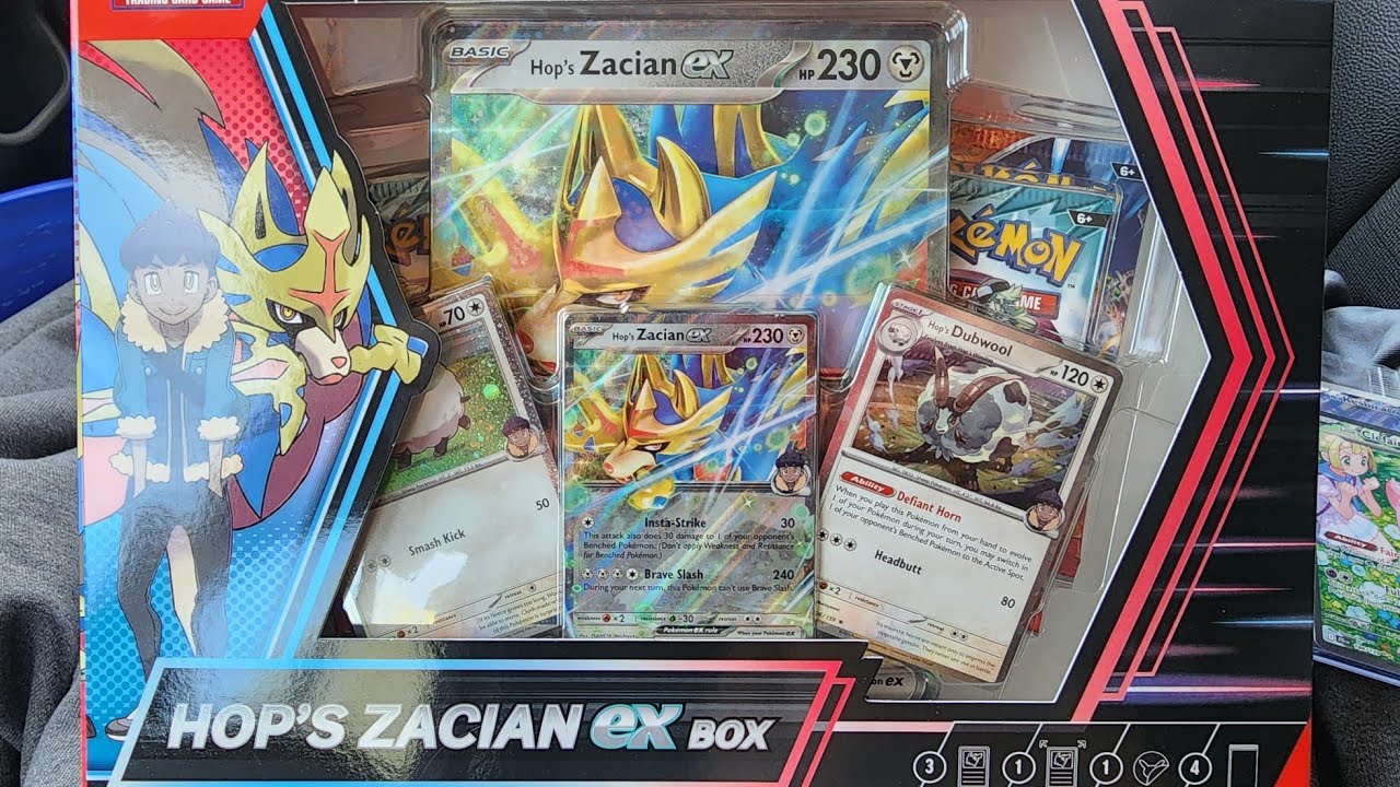 Hop's Zacian ex Collection Box - Journey Together - Pokemon Cards Opening
