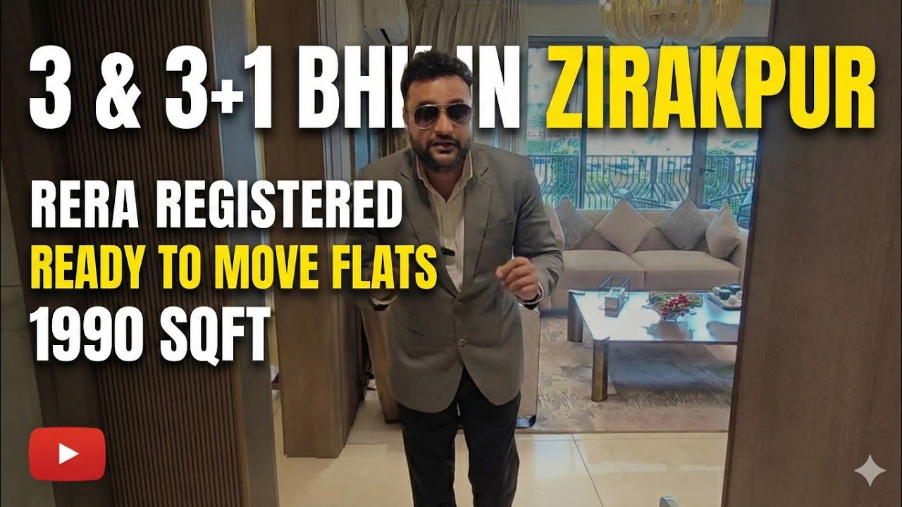 Premium Ready-to-Move 3BHk / 3+1 BHK in Zirakpur | RERA Approved | @realestatewithpankajkhanna 