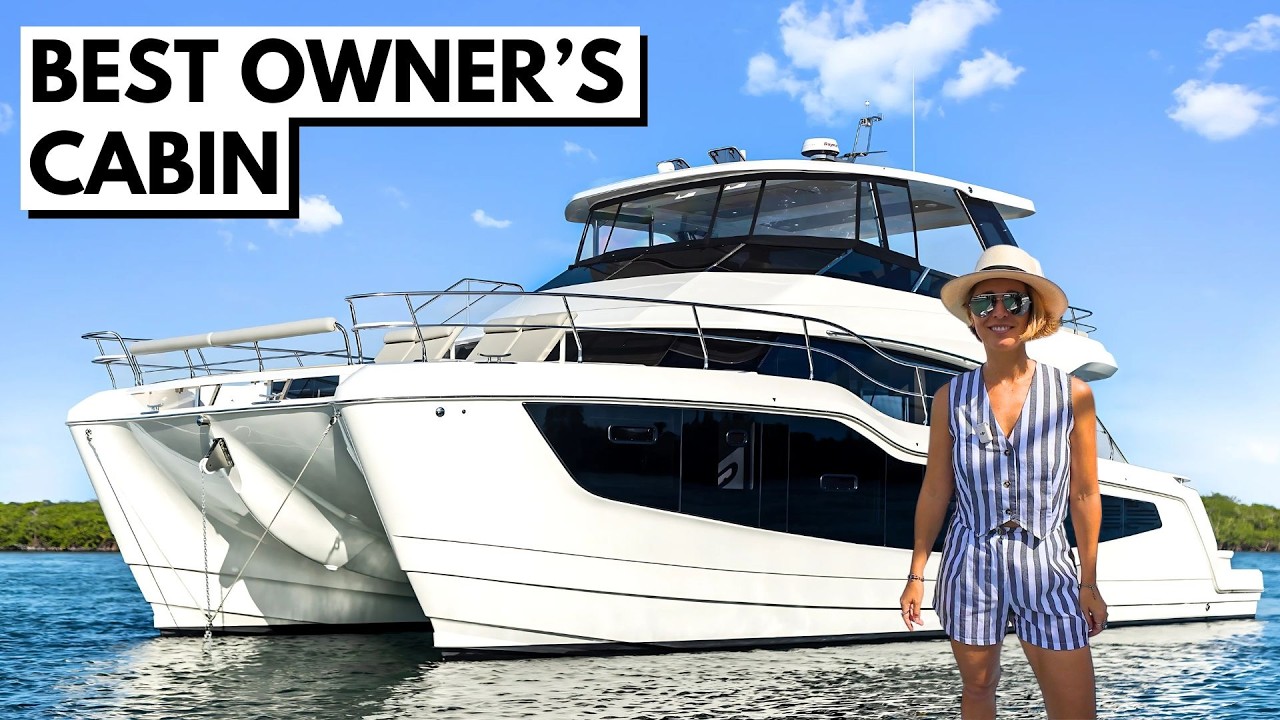 ЛУЧШАЯ КАЮТА ВЛАДЕЛЬЦА 🤯 Прохождение новой яхты-катамарана Aquila 50 Power Liveaboard Yacht
