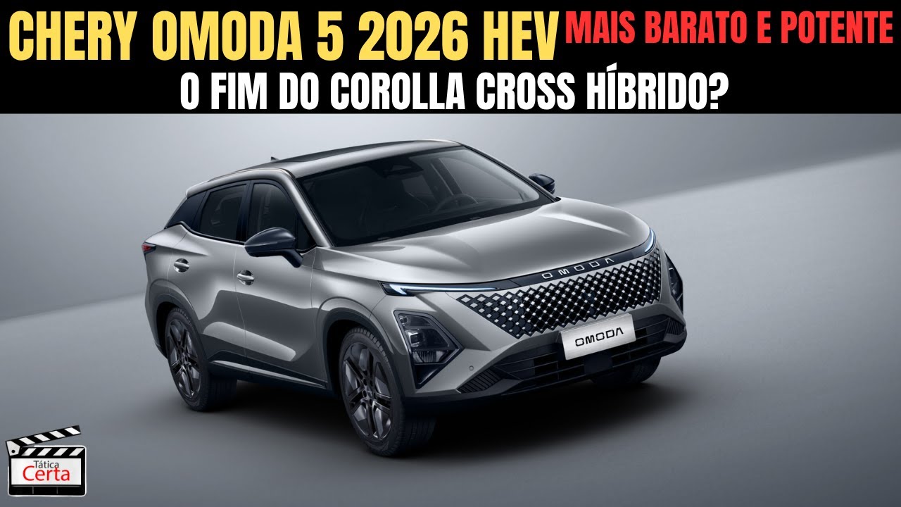 CHEGOU! OMODA 5 HÍBRIDO: 25 KM/L, PREÇO DE CRETA E TECNOLOGIA DE AUDI!